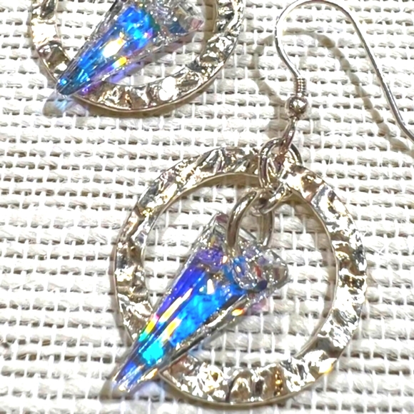 Swarovski Crystal spike earrings - Picture 3 of 3
